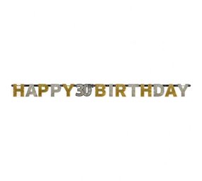 Riethmüller 30 Jahre funkelnde goldene Buchstabengirlande 213x16cm | pro Stück