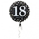 Anagram Heliumballon „18 Jahre“, funkelndes Gold, leer, 45 cm | pro Stück