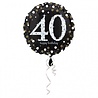 Anagram Heliumballon „40 Jahre“ – Funkelndes Gold, leer, 45 cm | pro Stück