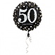 Anagram Heliumballon „50 Jahre“ – Funkelndes Gold, leer, 45 cm | pro Stück