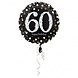 Anagram Heliumballon „60 Jahre“ – Funkelndes Gold, leer, 45 cm | pro Stück