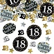 Confetti Sparkling zilver-goud 18 jaar Confetti Sparkling zilver-goud 18 jaar