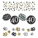 Confetti Sparkling zilver-goud 40 jaar. Confetti Sparkling zilver-goud 40 jaar.