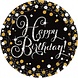 Bord Sparkling zilver-goud Happy Birthday 23 cm 8 stuks Bord Sparkling zilver-goud Happy Birthday 23 cm 8 stuks