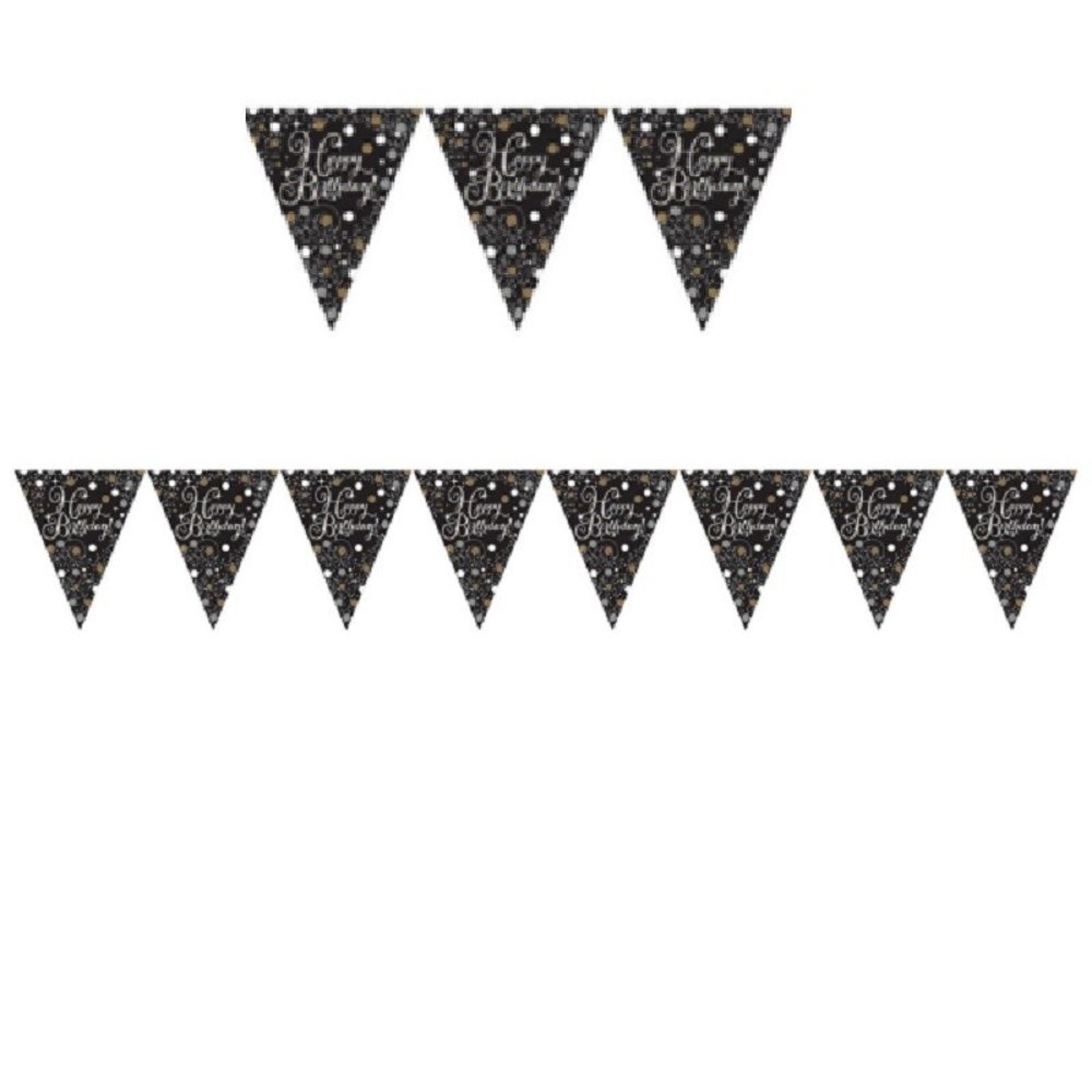 Riethmüller Happy Birthday Sparkling Gold Garland 4 meters | per piece