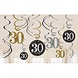 Riethmüller Decoratie Swirl 30 Jaar Sparkling Goud 61cm | 12 stuks