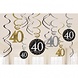Riethmüller Decoratie Swirl 40 Jaar Sparkling Goud 61cm | 12 stuks Riethmüller Decoratie Swirl 40 Jaar Sparkling Goud 61cm | 12 stuks
