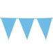 XL flag garland light blue plastic | 10 meters