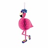 Flamant rose en nid d'abeille 58 cm Flamant rose en nid d'abeille 58 cm