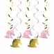 Creative Converting Eenhoorn glitter hangdecoratie | 5 stuks Creative Converting Eenhoorn glitter hangdecoratie | 5 stuks