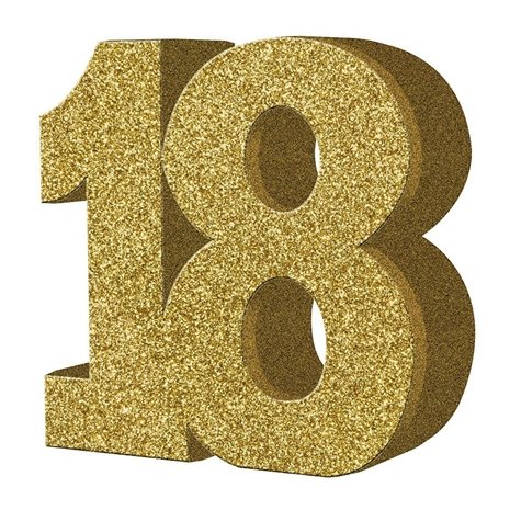 Creative Party Table decoration 18 years 20x20x3cm | per piece
