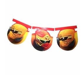 Procos Party Power Rangers Ninja Vlaggenlijn Slinger  265cm | per stuk