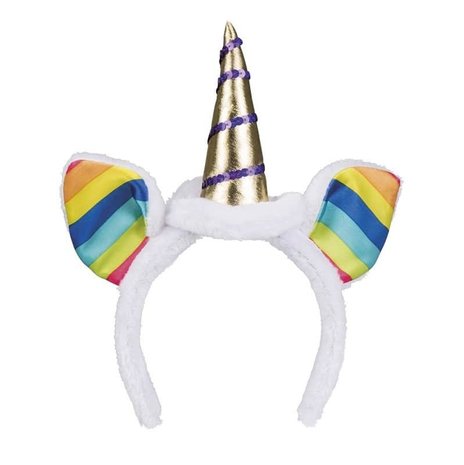 Boland Einhorn-Tiara mit Regenbogenohren | pro Stück