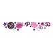 Confetti Sparkling roze-zwart 50 jaar. Confetti Sparkling roze-zwart 50 jaar.