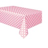 Unique Party Nappe rose à pois blancs 137 x 274 cm | à l'unité Unique Party Nappe rose à pois blancs 137 x 274 cm | à l'unité