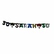 Sarah-Buchstabengirlande, 50 farbig