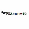 Haza - Witbaard Guirlande de lettres Sarah, 50 couleurs