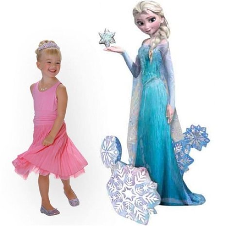 Anagram Ballon gonflable Elsa de La Reine des Neiges 144 cm | à l'unité