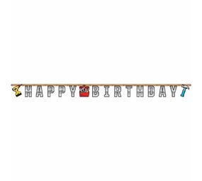 Haza - Witbaard Bannière « Joyeux anniversaire, bricoleur » | 220 cm