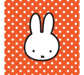 Haza - Witbaard Miffy "Party" Napkins 25x25cm | 20 pieces