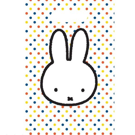 Haza - Witbaard Sachets à friandises Miffy Party 17 x 23 cm | 6 pièces