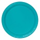 Unique Party Borden Caribbean Teal 23cm | 8 stuks Unique Party Borden Caribbean Teal 23cm | 8 stuks