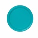 Unique Party Borden Caribbean Teal 23cm | 8 stuks Unique Party Borden Caribbean Teal 23cm | 8 stuks