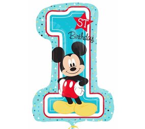 Anagram Ballon Mickey Mouse en aluminium 1 an | 76 cm