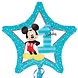 Anagram Mickey Mouse Heliumballon zum 1. Lebensjahr, 45 cm (unaufgeblasen) | pro Stück
