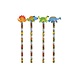 Henbrandt Crayon dinosaure avec gomme 19 cm | 24 pièces