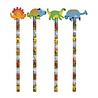 Henbrandt Dino Potlood met Gum 19cm | 24 stuks