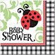 Napkin Lady Bugs Baby Shower red