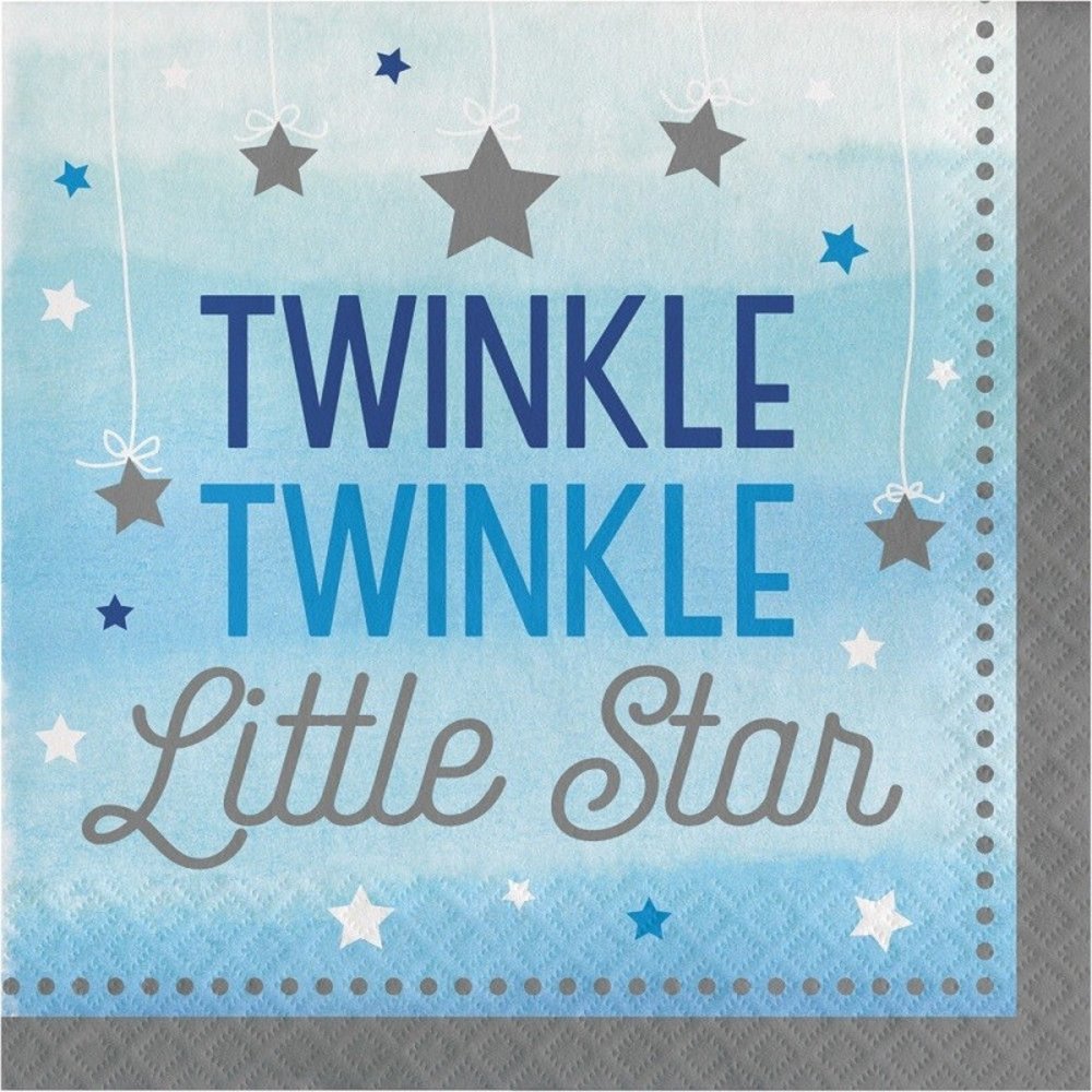 Servet Twinkle Little Star boy 33x33cm Servet Twinkle Little Star boy 33x33cm