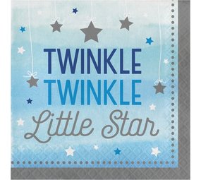 Serviette „Twinkle Little Star“ Junge 33x33cm
