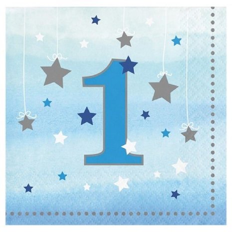 Serviette „Twinkle Little Star“ Junge 25x25cm
