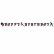 Riethmüller Guirlande de lettres « Joyeux anniversaire » Miraculous Ladybug 15 x 200 cm | à l'unité