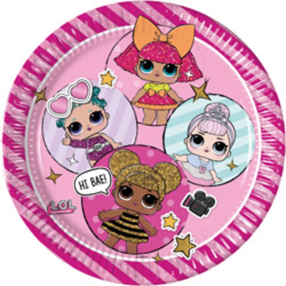 Procos Party LOL Surprise Glitterati Borden 23cm | 8 stuks Procos Party LOL Surprise Glitterati Borden 23cm | 8 stuks