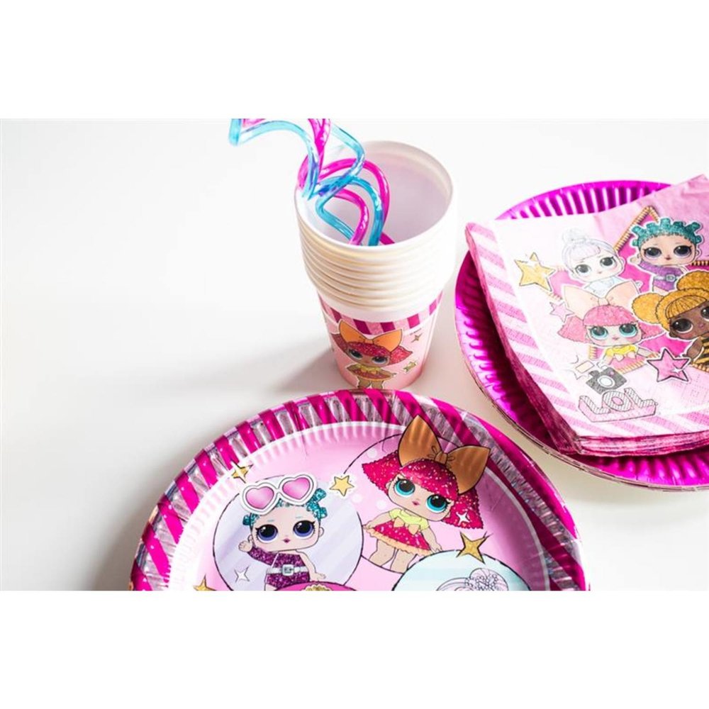 Procos Party LOL Surprise Glitterati Borden 23cm | 8 stuks Procos Party LOL Surprise Glitterati Borden 23cm | 8 stuks