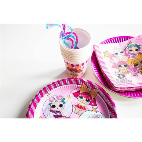 Procos Party LOL Surprise Glitterati Borden 23cm | 8 stuks Procos Party LOL Surprise Glitterati Borden 23cm | 8 stuks