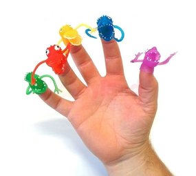 LG Imports Poupée Monstre des Doigts 4 cm | 12 pièces