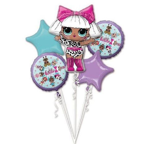 Anagram LOL Surprise Folienballonstrauß | 5-teilig