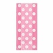 Unique Party Cellophan-Partytüten, rosa mit weißen Punkten, 28 x 13 cm | 20 Stück