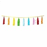 Guirlande de pompons en papier coloré de 3 mètres Guirlande de pompons en papier coloré de 3 mètres