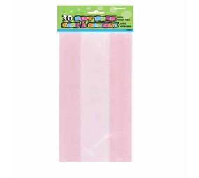 Unique Party Cello Party Bags Pink 28x13cm | 30 pieces