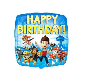 Anagram Paw Patrol Helium Ballon Happy Birthday 45cm Leeg | per stuk Anagram Paw Patrol Helium Ballon Happy Birthday 45cm Leeg | per stuk