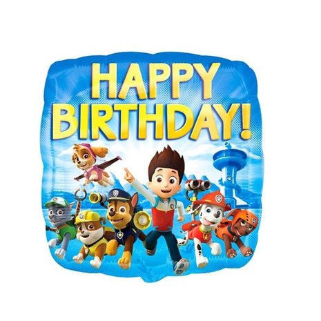 Anagram Paw Patrol Helium Balloon Happy Birthday 45cm Deflated | per piece