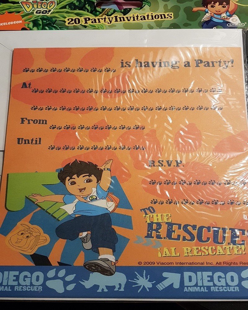 Diego Einladung 20 Stück