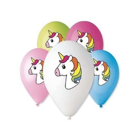 Godan Unicorn Rainbow Balloons 30cm | 5 pieces
