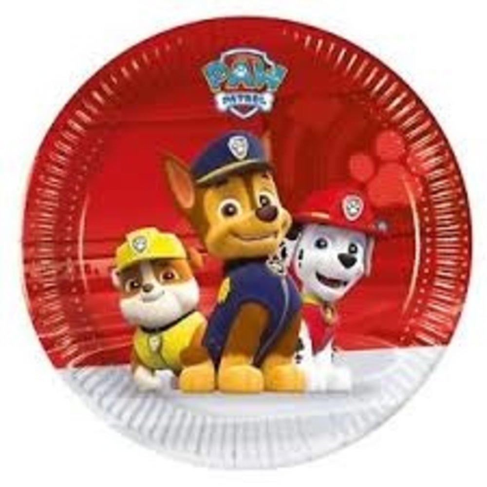 Procos Party Paw Patrol Einsatzbereite Teller 20 cm | 8 Stück