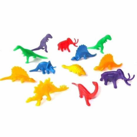 Unique Party Dinosaurier-Gastgeschenke, 6 cm | 12 Stück